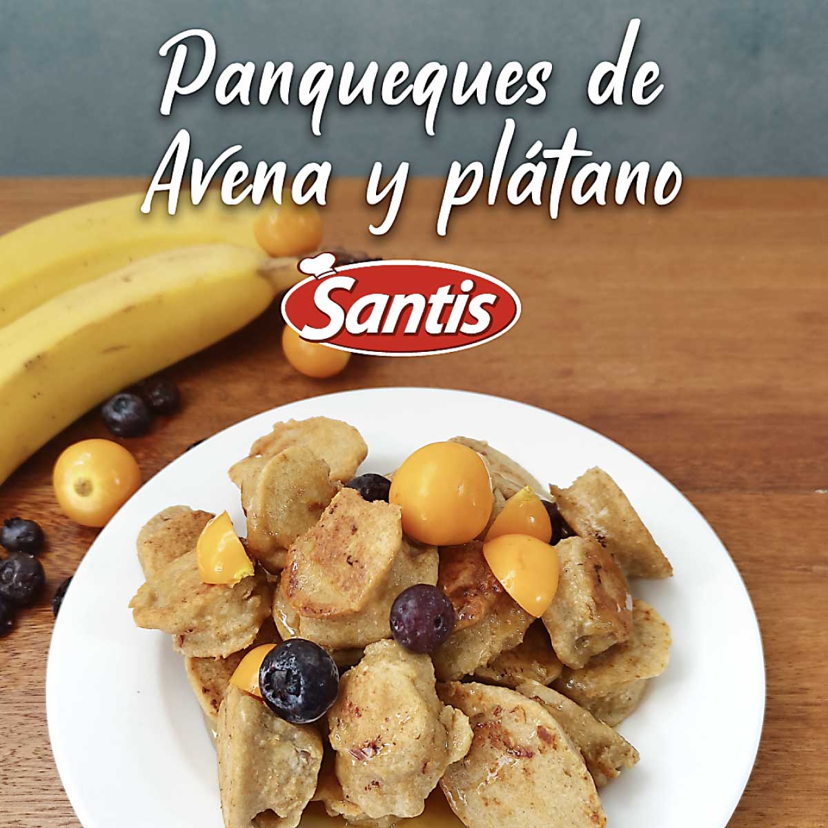 Panqueques de Avena y Plátano