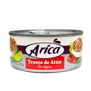 Trozos de Atún en Agua "Arica" x 170 gr (1 lata)